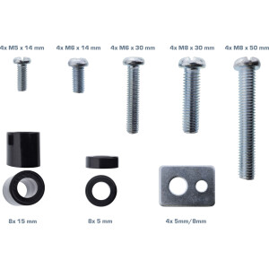 InLine® Screw set 40 pieces for TV wall mount
