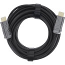 InLine® HDMI AOC Kabel, Ultra High Speed HDMI Kabel, 8K4K, schwarz, 100m