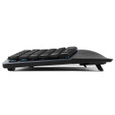 Perixx PERIBOARD-535 DE BR, Kabelgebundene ergonomische mechanische Tastatur - flache braune taktile Schalter