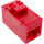 8pcs. Pack InLine® Keystone coupler RJ45 F/F, unshielded, Cat.6A UTP, red