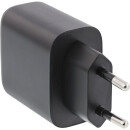InLine® USB PD Netzteil, GaN Ladegerät, Single USB-C, Power Delivery, 65W, schwarz
