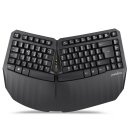 Perixx PERIBOARD-613 DE B, Wireless compact ergonomic keyboard, black