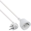 InLine® Power Extension Cable angeld Type F white 2m