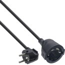 InLine® Power Extension Cable angeld Type F black 10m