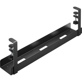 InLine® Kabelführungssystem für Untertisch-Montage mit Schraubklemmen, schwarz