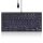 Perixx PERIBOARD-429 DE, wired, USB mini keyboard with backlight, black