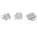 InLine® crimp plugs Cat.6A RJ45 shielded, with bend protection and insertion guide, grey, 10pcs. pack