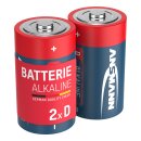 ANSMANN 1514-0000 RED Alkaline-Batterie, Mono (D), LR20, 2er Pack