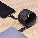 InLine® Magnetic USB-C Kabel, USB-C Stecker/Stecker, 100W, schwarz, 1m