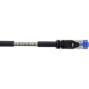 InLine® Patch cable armoured, U/FTP, Cat.6A, black, 20m