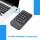 Perixx PERIPAD-705 Kabelloser Nummernblock mit flachen Tasten und Handballenauflage, für Laptop und PC, Große Buchstaben, Tab & ESC Taste inklusive