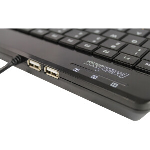 Perixx PERIBOARD-505H PLUS DE, mini USB keyboard,...