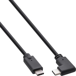 InLine® USB 3.2 Gen.2 Cable, USB Type-C male/male angled, black, 1.5m