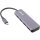 InLine® USB 3.2 Hub, USB-C zu 4x USB A 10Gb/s, Metallgehäuse, grau