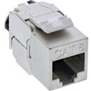 24pcs. Bulk-Pack InLine® Keystone RJ45 jack slim, SNAP-In, Cat.8.1, integrated cable tie