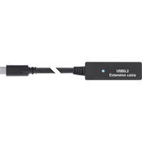 InLine® USB 3.2 Gen.1 active extension, USB-C male to USB-A female, 5m