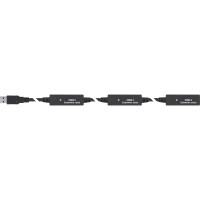 InLine® USB 3.2 Gen.1 Aktiv-Verlängerung, USB-A Stecker an USB-C Buchse, 10m