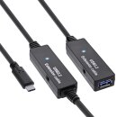 InLine® USB 3.2 Gen.1 Aktiv-Verlängerung, USB-C...