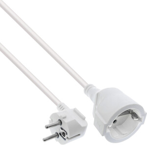 InLine® Power Extension Cable angeld Type F white 20m