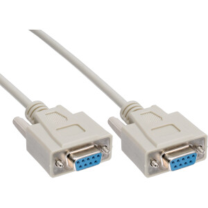 20pcs. Bulk-Pack InLine® Null Modem Cable DB9 female to female 5m
