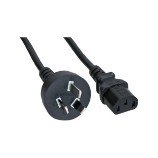 35pcs. Bulk-Pack InLine® Power Cable Australia to 3 Pin IEC C13 1.8m