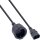 40pcs. pack Bulk-Pack InLine® Power Cable C14 plug to German Type F socket black 0.5m