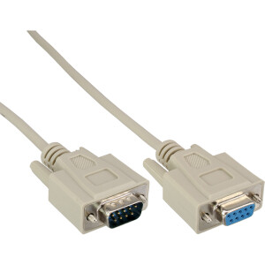 40er Bulk-Pack InLine® Serial Cable molded DB9 male...
