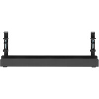 InLine® Cable guide rail, for under-table mounting, with screw clamps, black