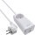 InLine® USB power supply, 65W charger, 2x USB-C + 1x USB-A, with safety socket and 1.5m cable, PD3.0 PPS GaN, white