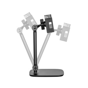InLine® Tablet desk holder with stand, up to 12.9", black
