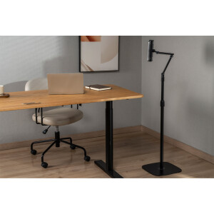 InLine® Floor tablet holder with stand, up to 12.9", black